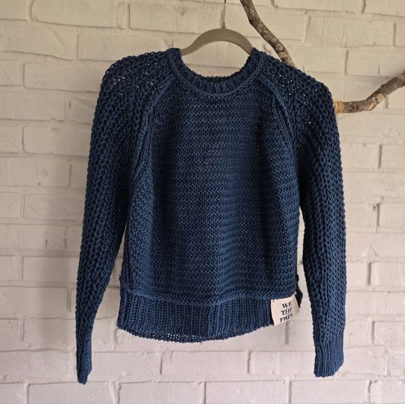 NWOT Free People We The Free Essential Linen Crew XSmall - Picture 4 of 6